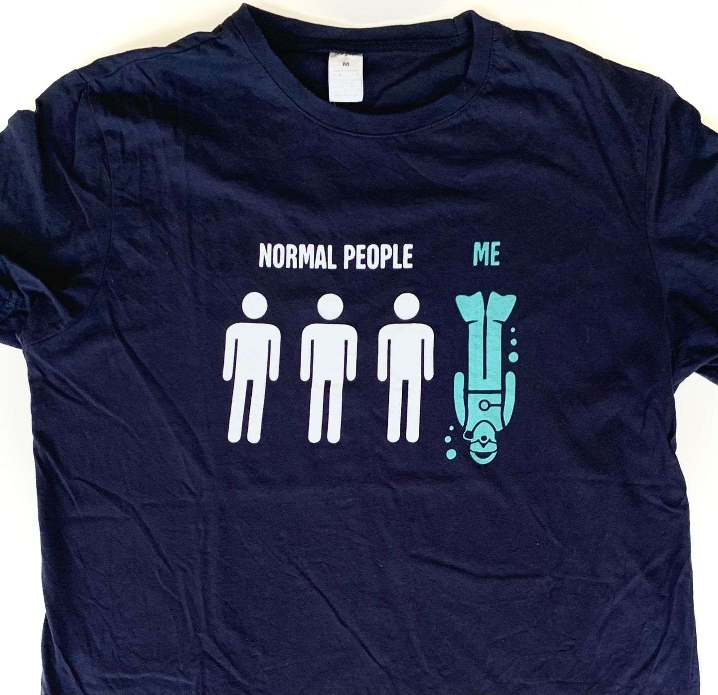 Customer photo review of Men T-Shirt: Normal People & Me