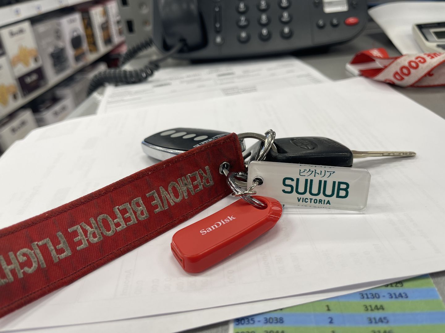 Customer photo review of VIC Japanese (JDM) Licence Plate Custom Keychain 🇯🇵