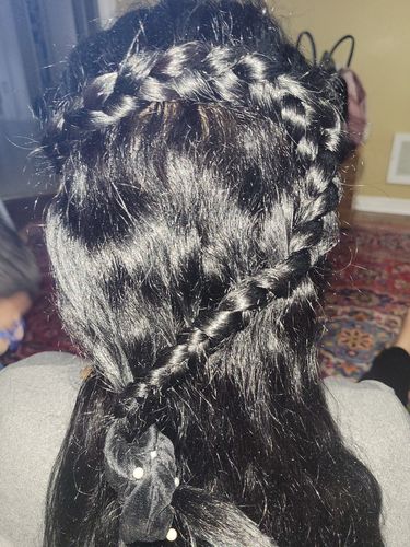 Customer photo review of Growth & Shine Hair Oil