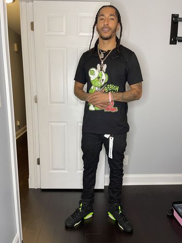 Customer photo review of Broken Heart Unisex Shirt Match Jordan 6 “Electric Green”