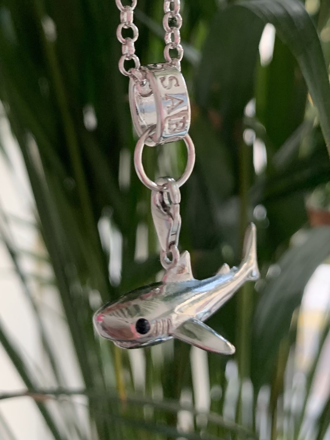 Customer photo review of 925 Sterling Silver Necklace: Shark Unisex