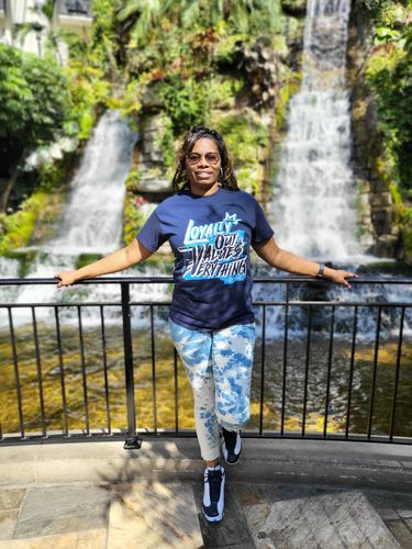 Customer photo review of NEW L Unisex Shirt Match Jordan 13 Obsidian Powder Blue - Navy Tshirt