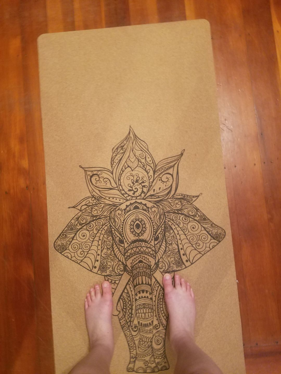 Customer photo review of Elephant Yoga Mat
