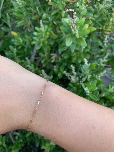 Customer photo review of Tube Chain Bracelet