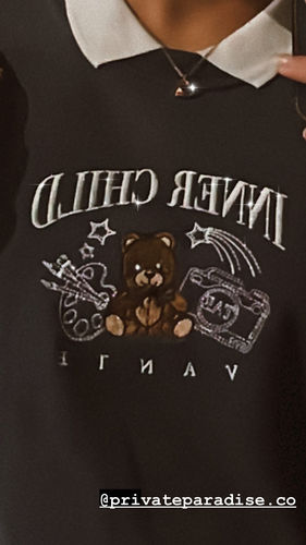 Customer photo review of Inner Child Crewneck Sweater