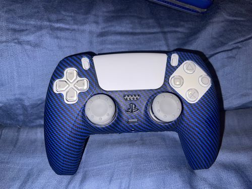 Customer photo review of Blue Carbon Fiber - PS5 Controller Skin