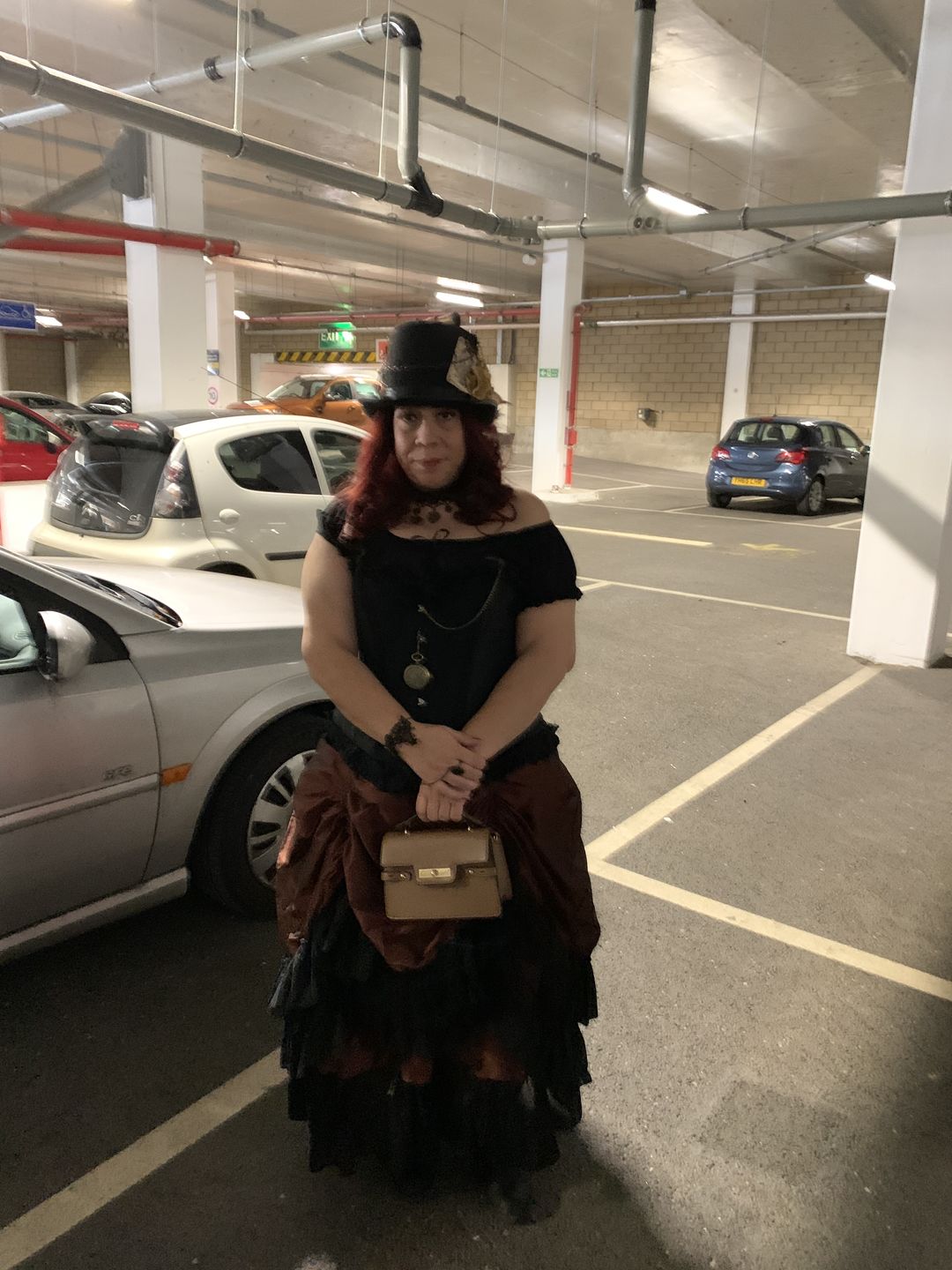 Customer photo review of Gypsy Black Cotton Gothic Top With Frill