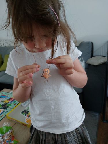 Customer photo review of LOANYA Kinderzeichnung als Halskette oder Anhänger