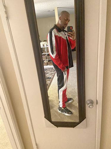 Customer photo review of Color Block Track Set (Red)