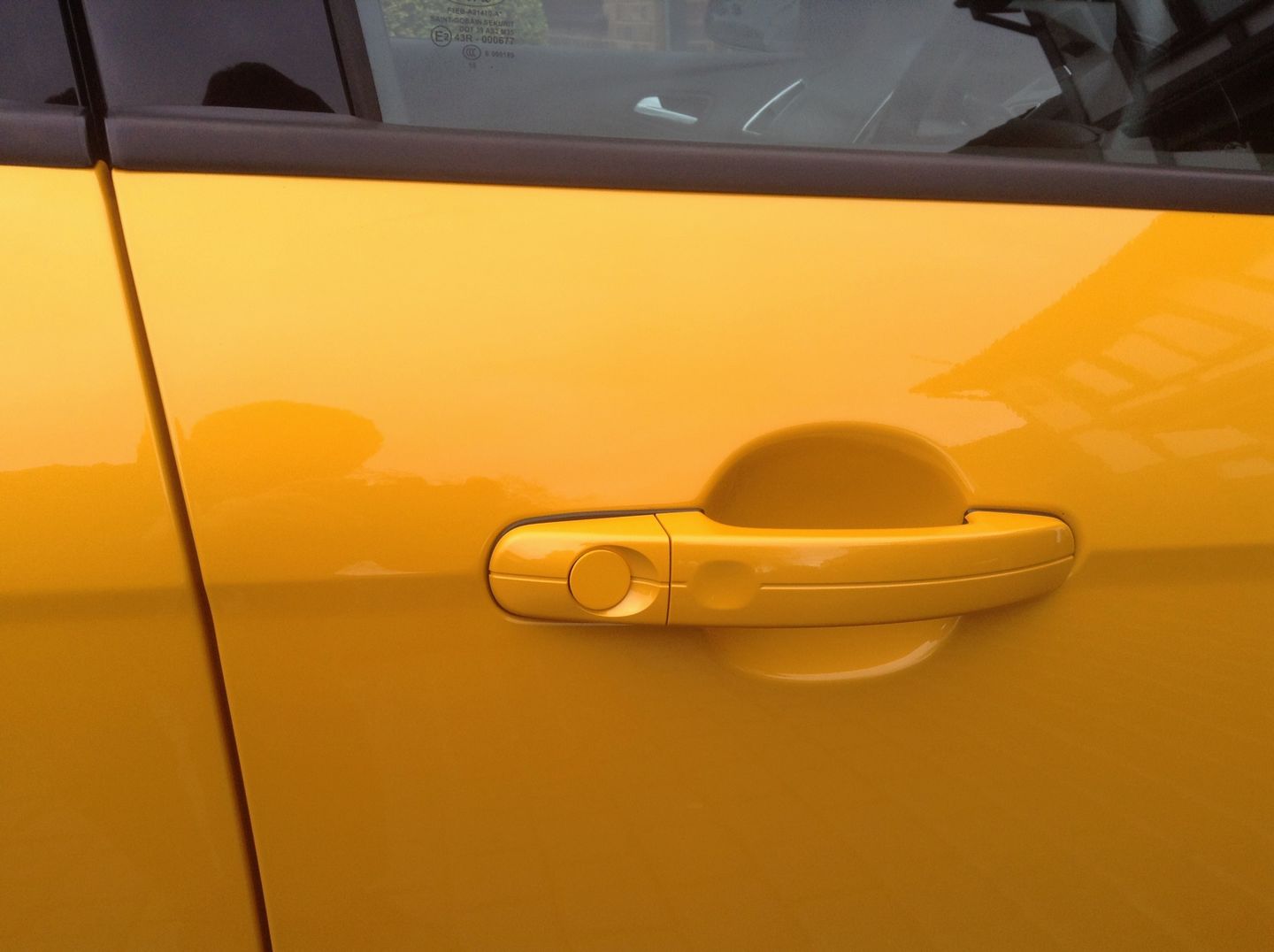 Customer photo review of Door Lock Barrel Blanking Plate - Mk3/3.5 Focus / Mk7/7.5 Fiesta (Painted)