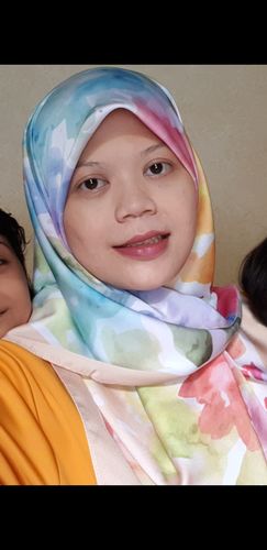 Customer photo review of Bloom Abstract in Mixed Satin Silk Square - (Happy Vibes)