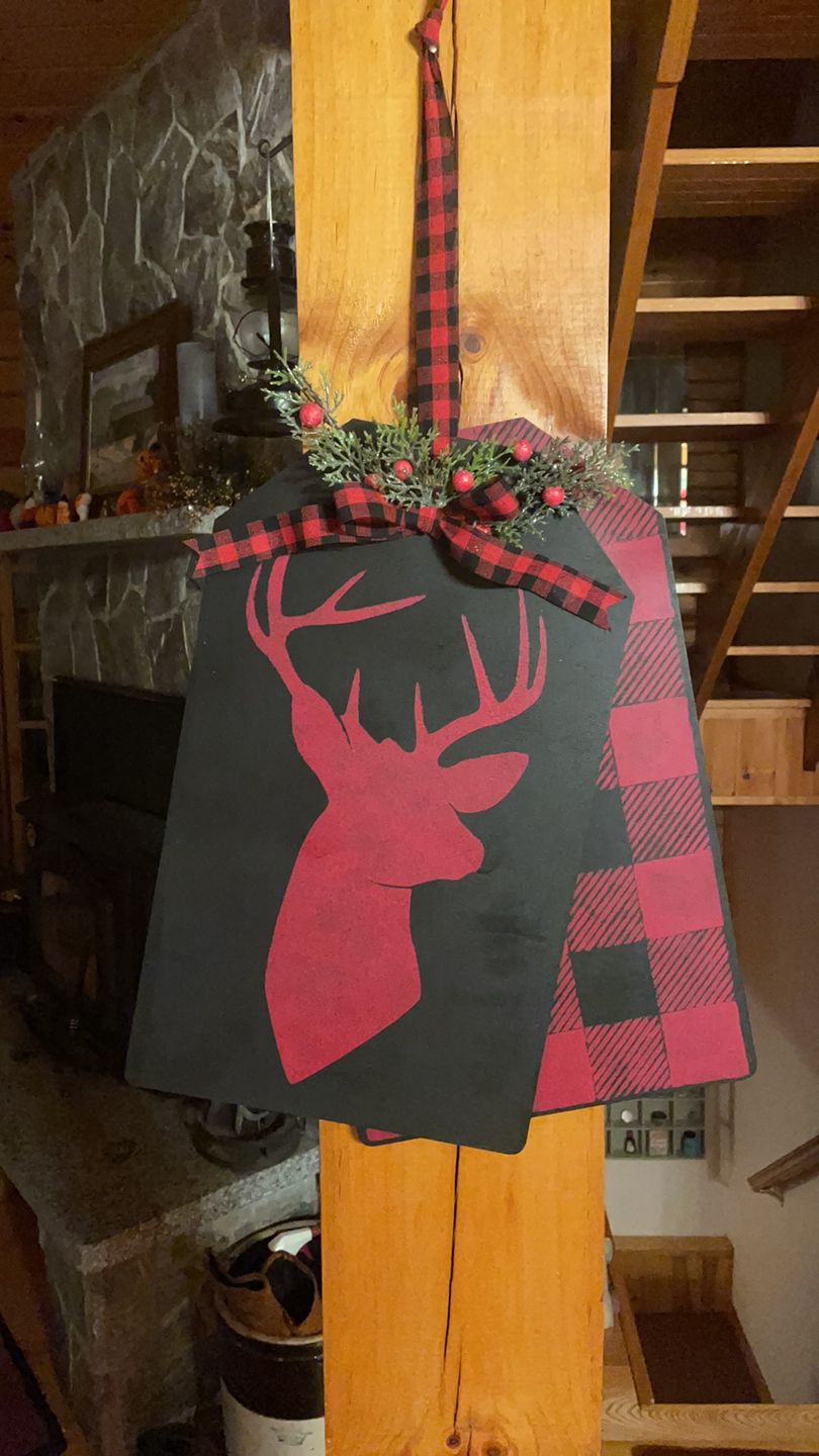 Customer photo review of Unfinished Wooden Price Tag Product Tag Silhoutte - Craft- up to 24" DIY