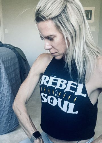Customer photo review of 100 - Rebel Crop Braided Tank Top