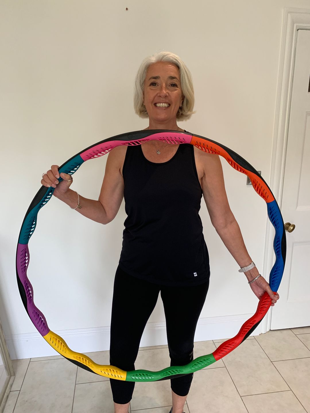 Customer photo review of Powerhoop Deluxe Weighted Hula Hoop 1.9kg