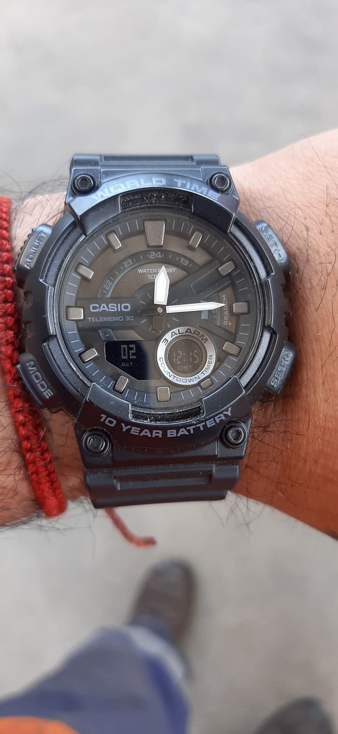 Customer photo review of Reloj Casio Análogo-Digital Vintage AEQ-110W-1BVDF Negro