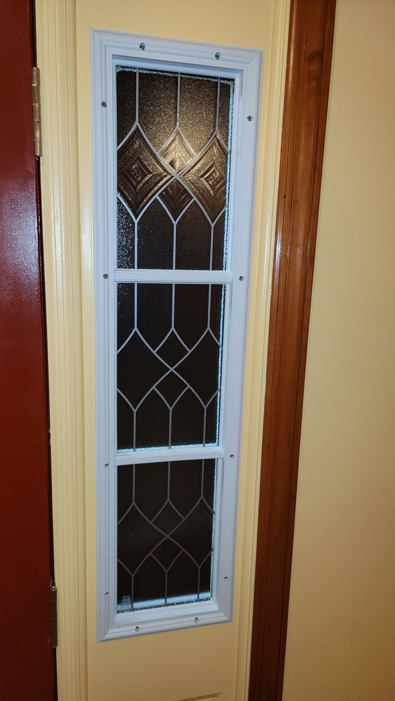 Customer photo review of Clear 3 Lite Glass and Frame Kit (Half Sidelite 8" x 36" Glass Size)