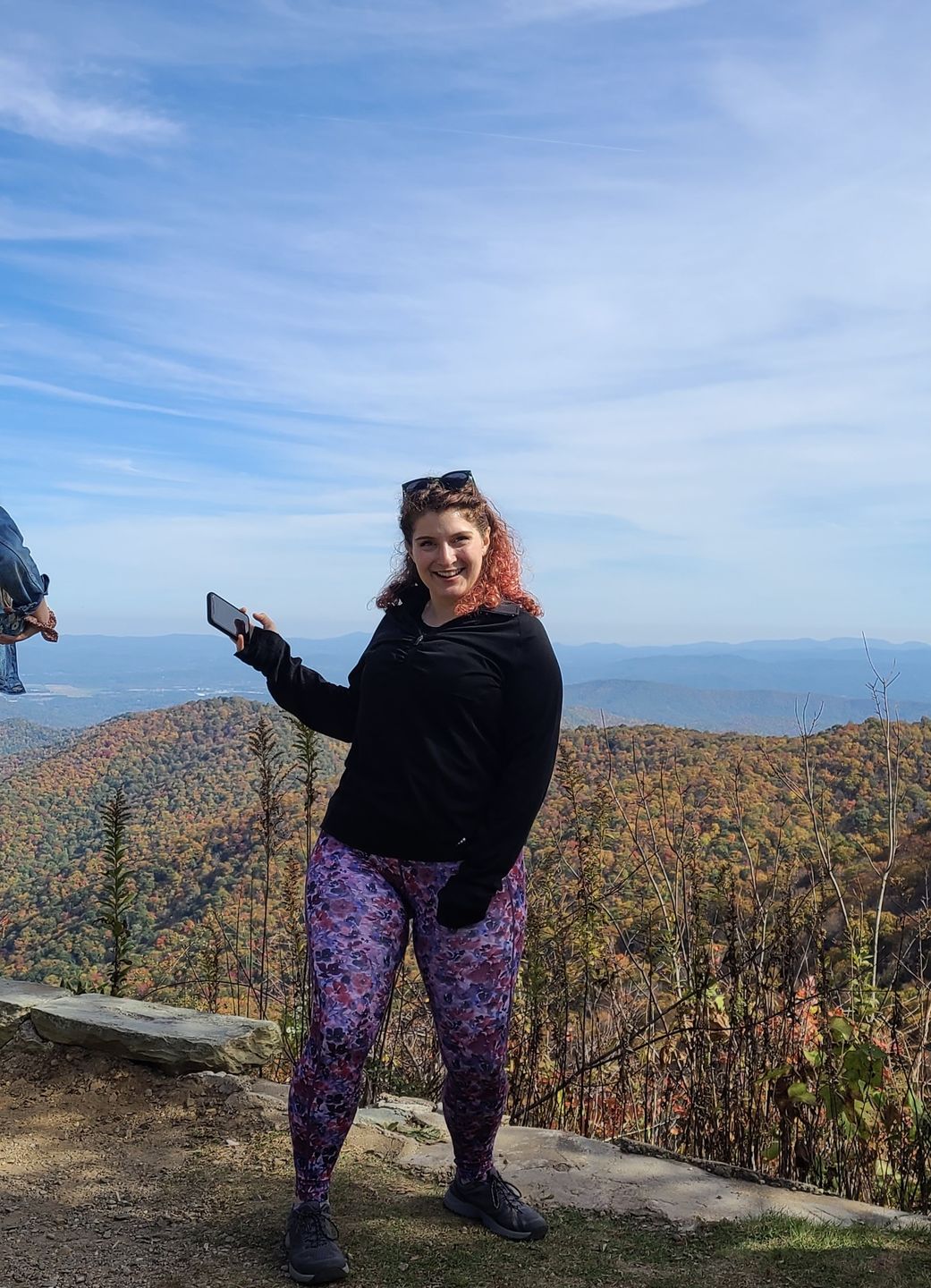Customer photo review of Focus Exercise Pants - Autumn Floral | MT LUXE