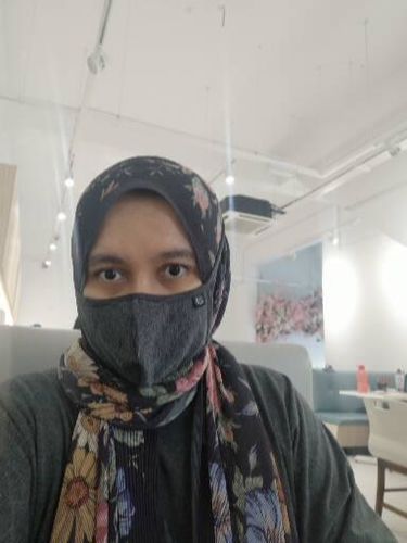 Customer photo review of (Full Pleats ) BLOOMING EID Shawls in EVRELASTIC MUSK