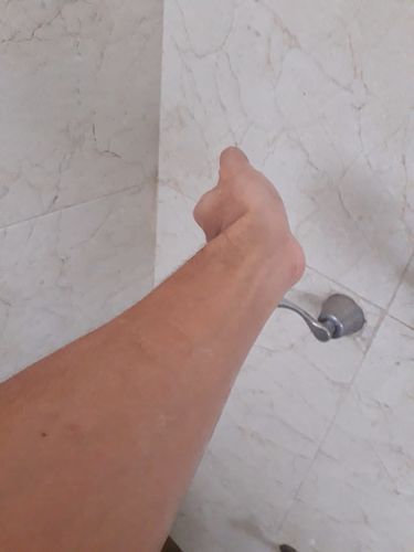 Customer photo review of Wooden Hair Brush 16"