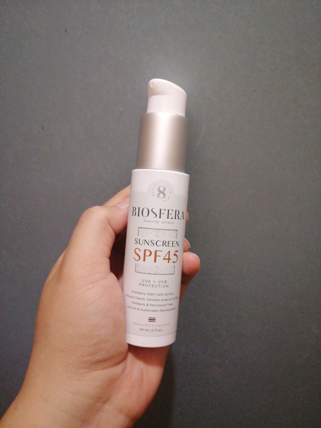 Customer photo review of Sunscreen Cream SPF45