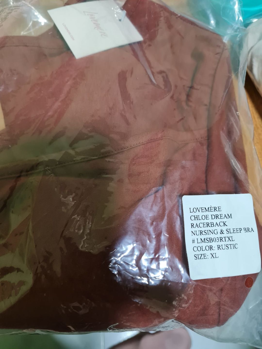 Customer photo review of Chloe Dream Love Organic Bra