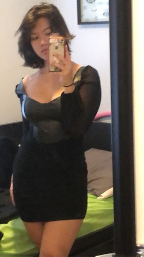 K. H. review of Avery Ruched Dress image 1 out of 1