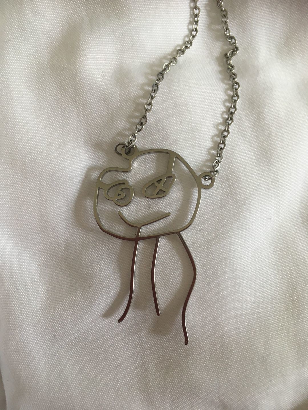Customer photo review of Children's Drawing As A Necklace Or Pendant