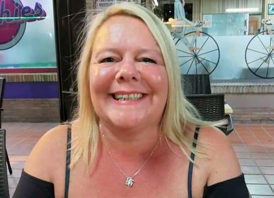 Customer photo review of To My Wonderful Wife Silver Love knot necklace