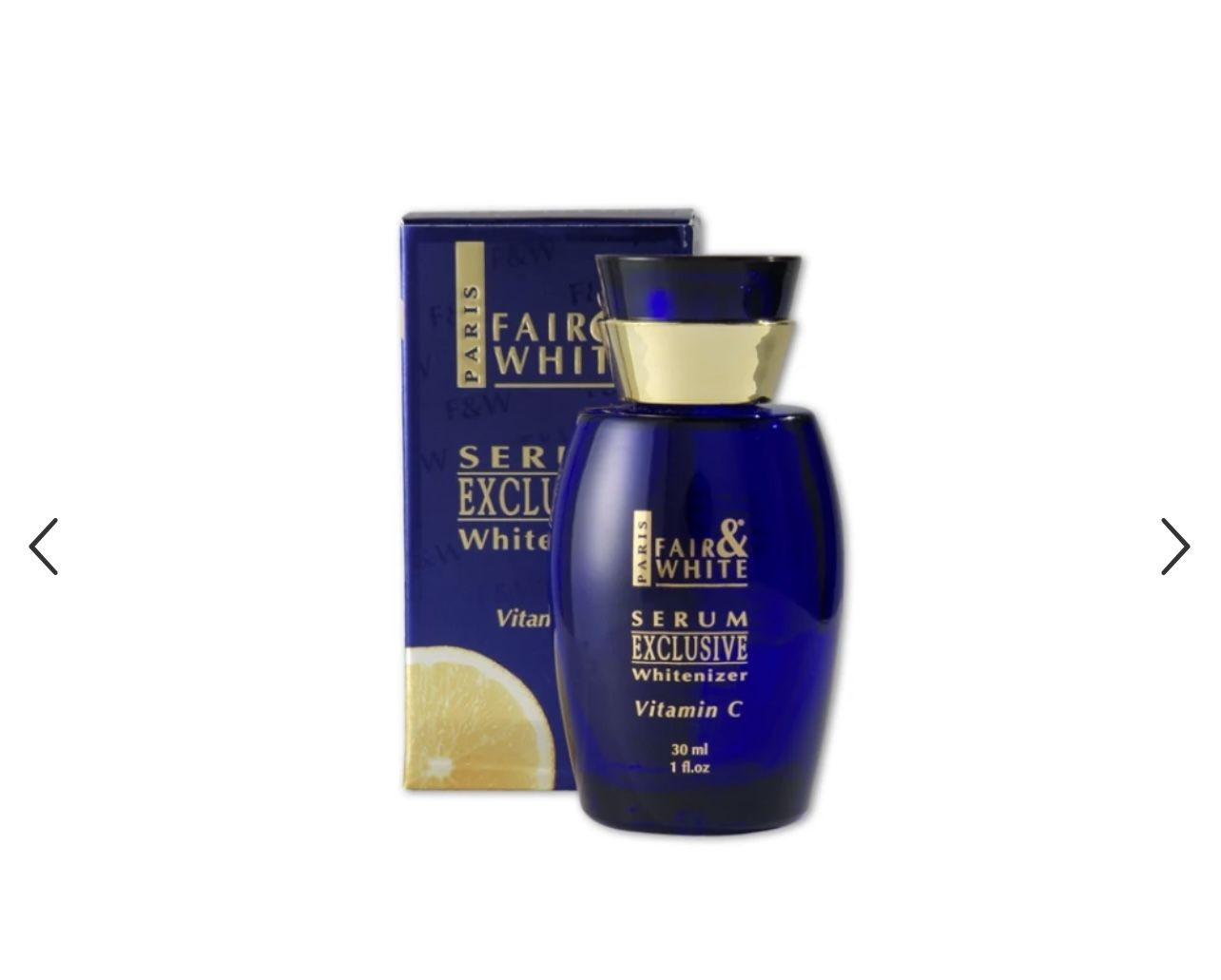 Customer photo review of Fair and White Exclusive Whitenizer Serum with Pure Vitamin "C" 30 ml / 1 fl oz