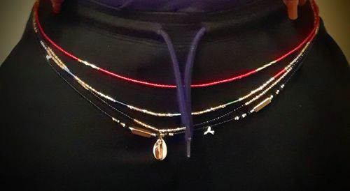 Customer photo review of Gold Goddess Tie On Waist Beads