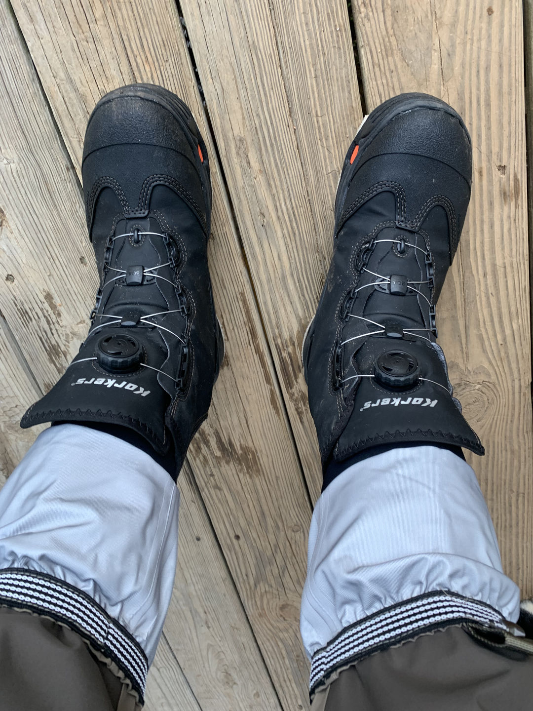 Customer photo review of Korkers Devils Canyon Wading Boots