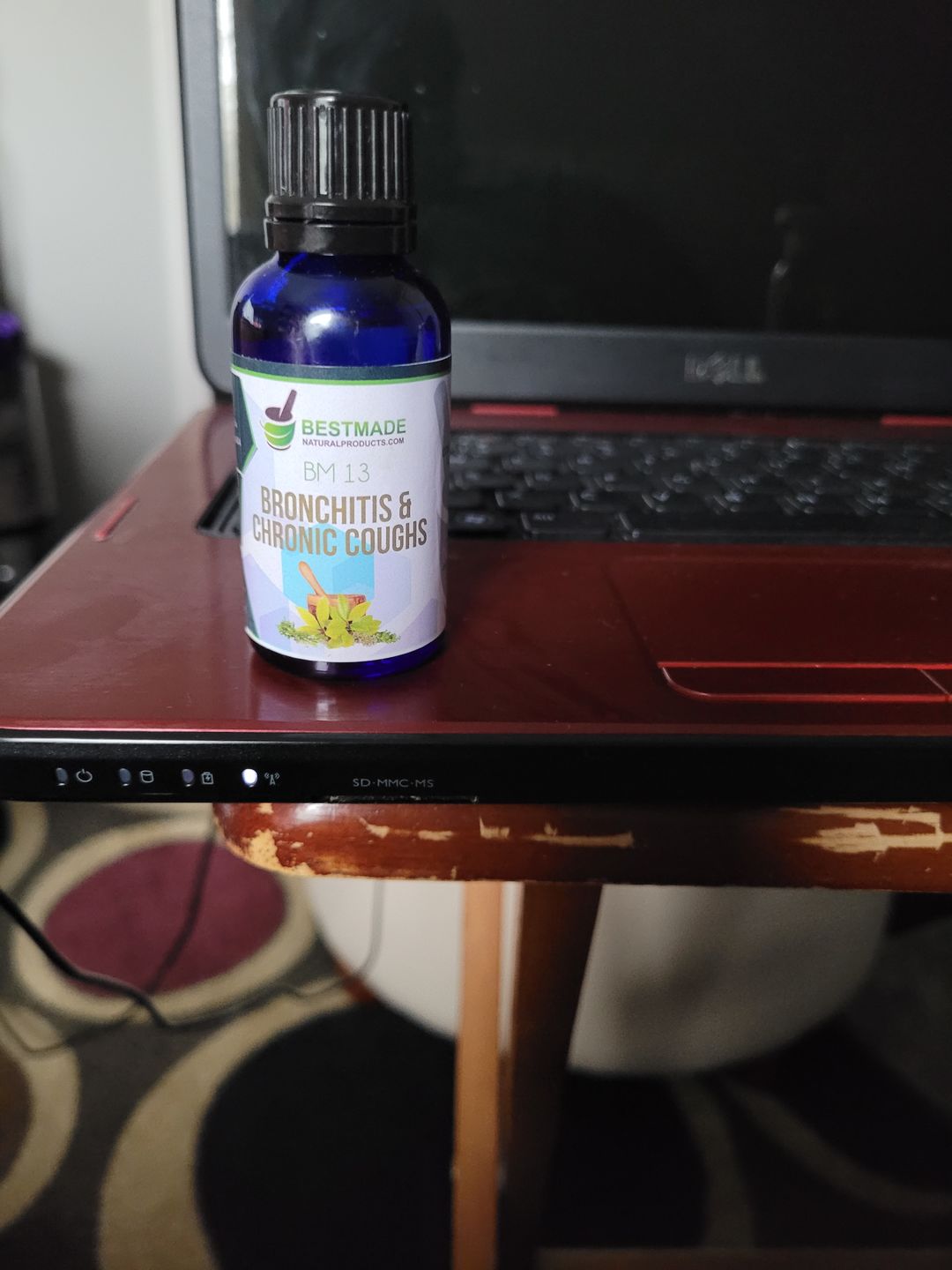 Customer photo review of Bronchitis & Chronic Coughs BM13 - Homeopathic Remedy for Acute & Chronic Cough, Whooping Cough, Chest Discomfort, Non-Drowsy, Safe for All Ages, 30ml
