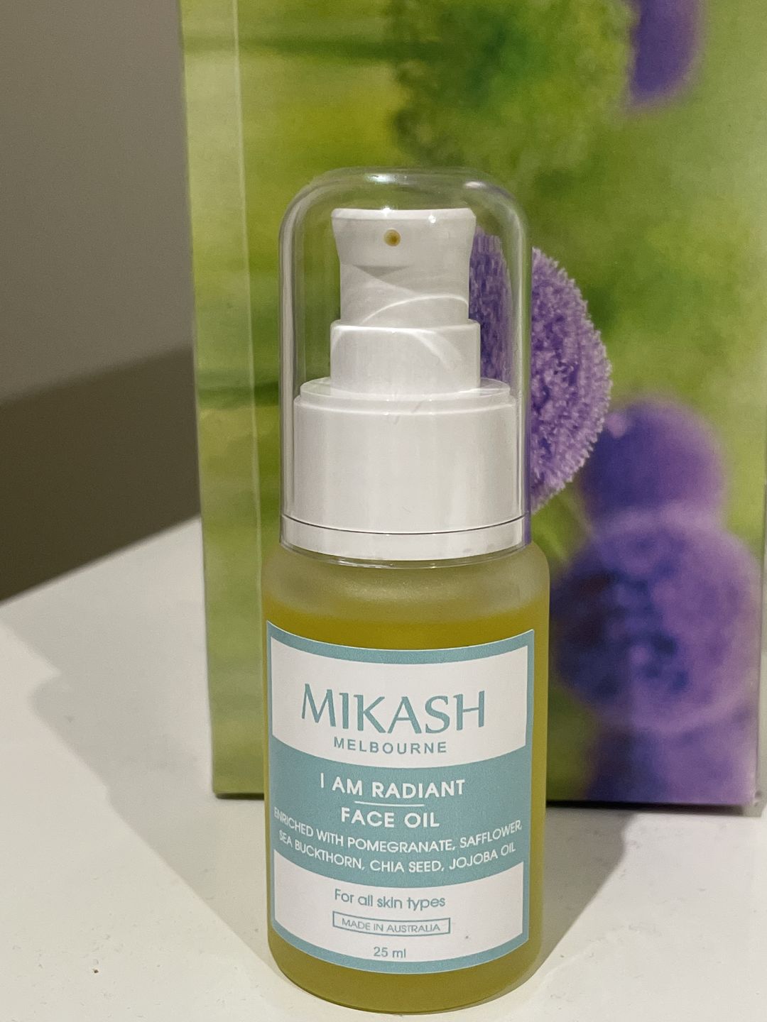 Customer photo review of I AM RADIANT FACE OIL