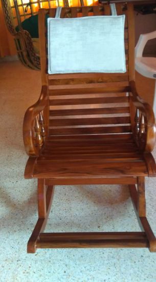 Customer photo review of India Sheesham Wood Traditional Arm Rest Chair ( Brown)