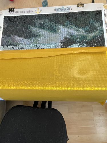 Customer photo review of Dein Wunschmotiv - als Diamond Painting  (eckige Steine)
