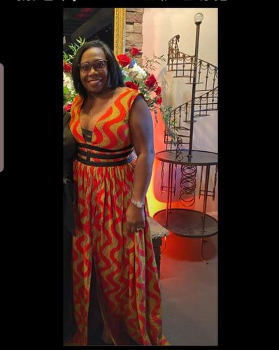 Customer photo review of African Print Deka Dress