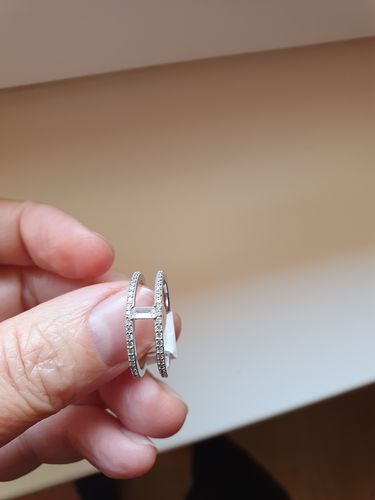 Customer photo review of Bague Ondine - Double Anneau Argent