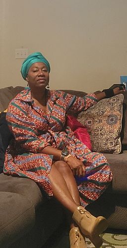 Customer photo review of African Print Maha Dress