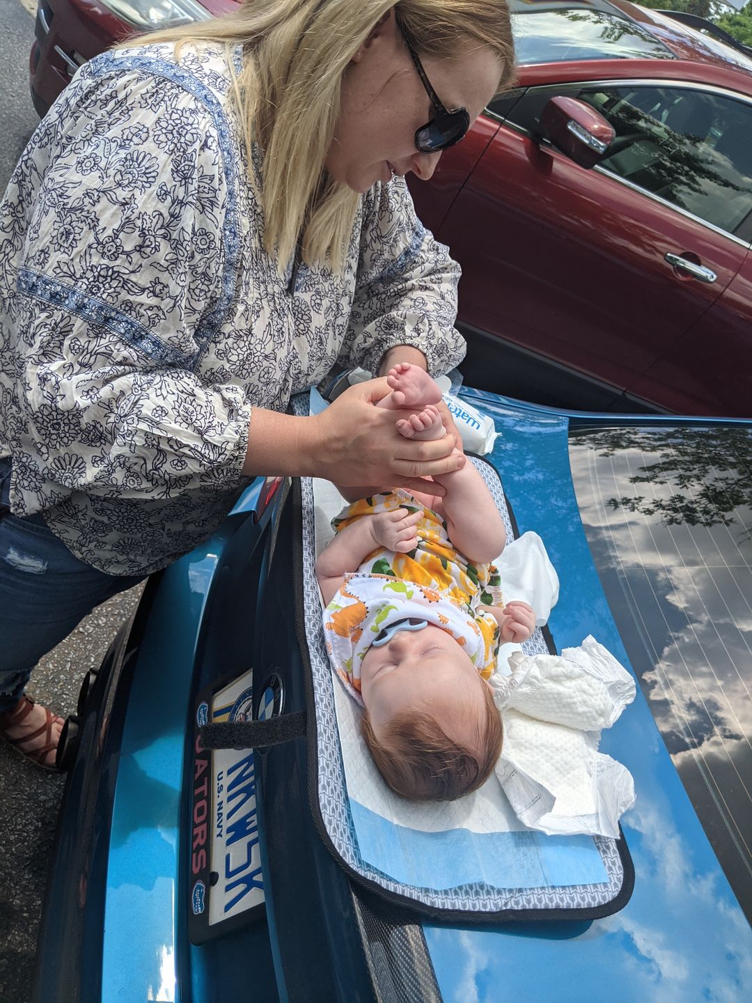 Customer photo review of SWIFT Diaper Changing Mat