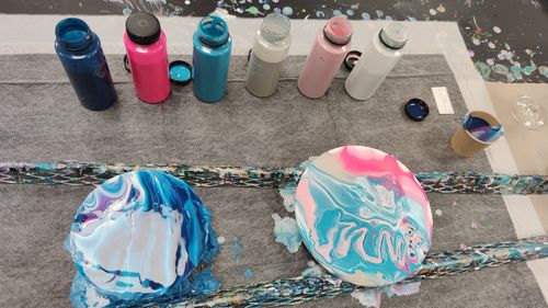 Customer photo review of Workshop: Acrylic Pouring / Einstieg ins Acrylgießen