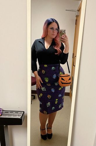 Customer photo review of PRE ORDER - Sleepy Hollow BABY Pumpkin Bag