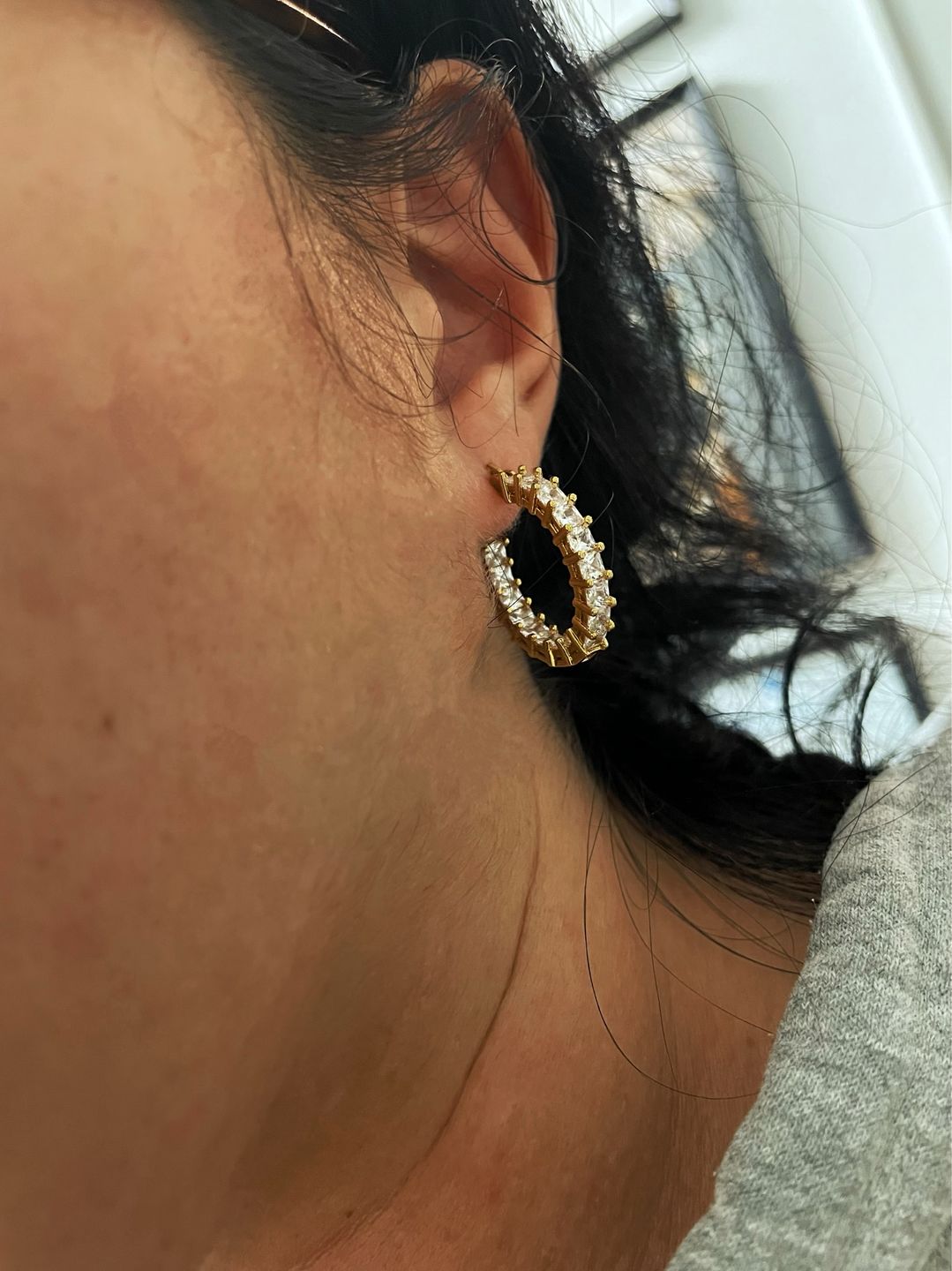 Customer photo review of Cristallo Ohrringe | 18K vergoldet