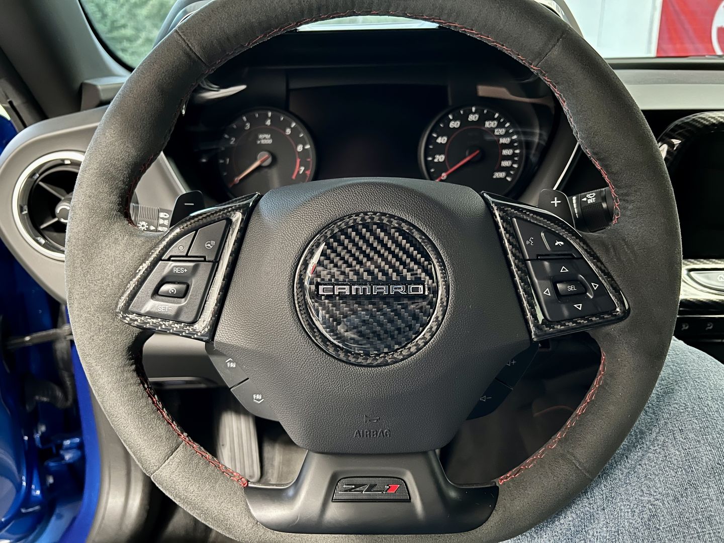 Customer photo review of (3 Pieces) Steering Wheel Full Chrome Delete Cover For 2016-2021 6th Gen Chevy Camaro