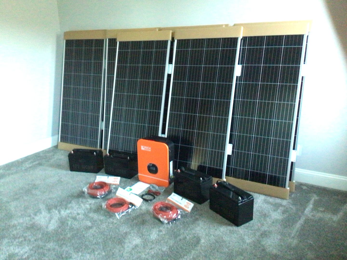 Customer photo review of 10 Gauge 20 Feet Cable Connect Solar Panel to Charge Controller