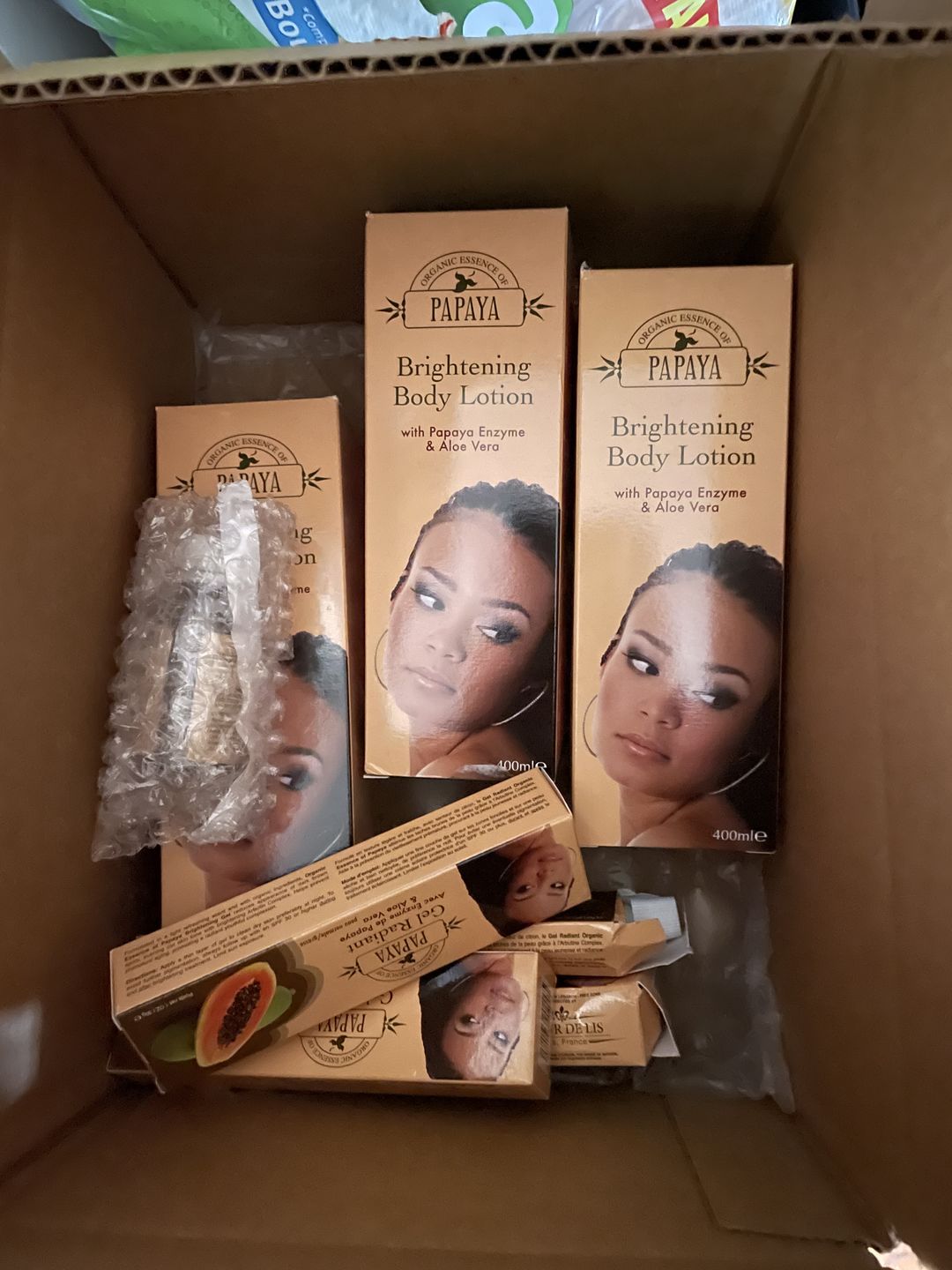 Customer photo review of Organic Extract of Papaya Brightening Serum - 30ml / 1 Fl Oz