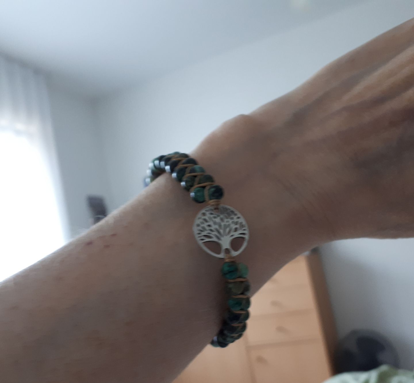 Customer photo review of LEBENSBAUM Armband aus Afrikanischen Jaspissteinen