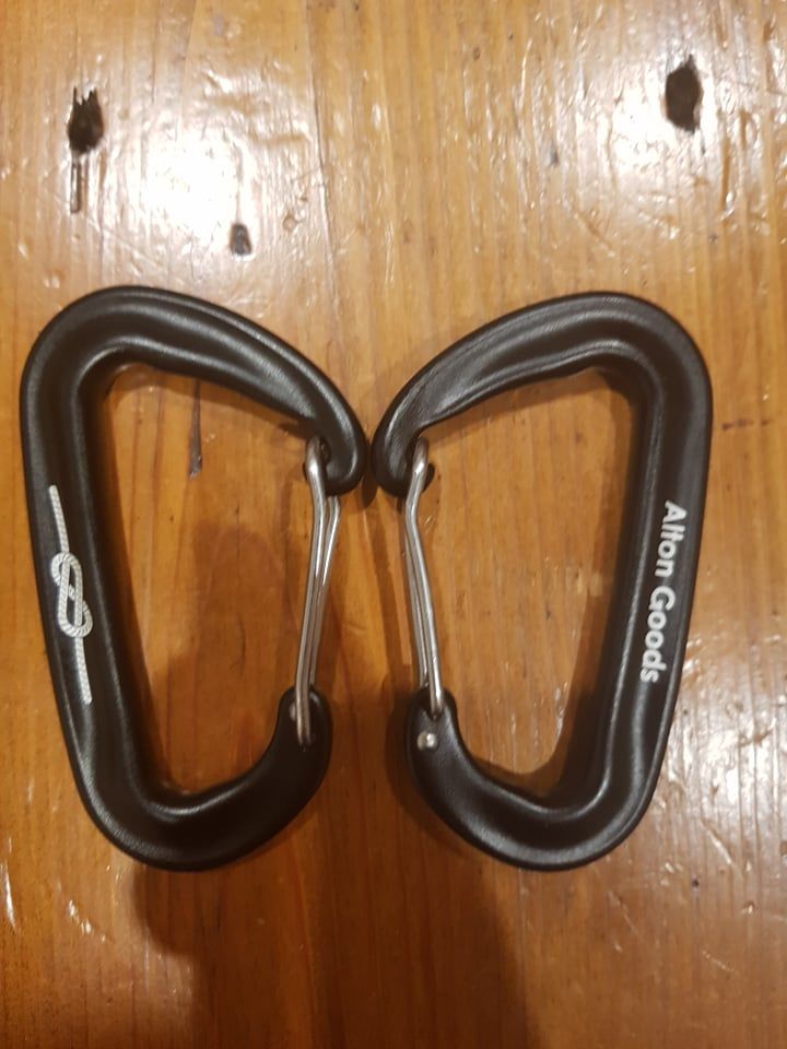 Customer photo review of Ultralight Aluminium Carabiner (12kn)