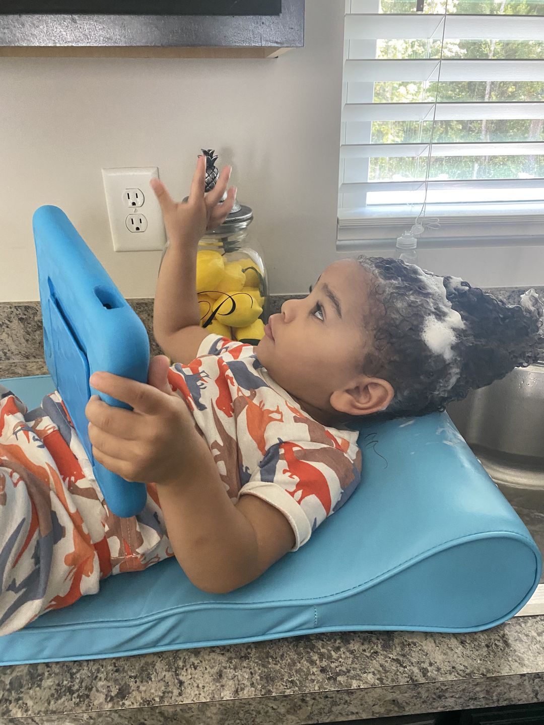 Customer photo review of The Shampoo Roll