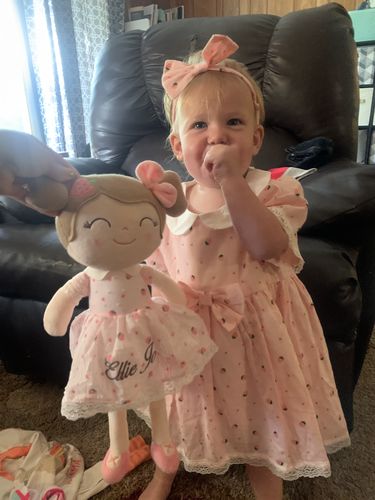 Customer photo review of Personalized Strawberry Girl & Baby Strawberry Dress Set Bundle