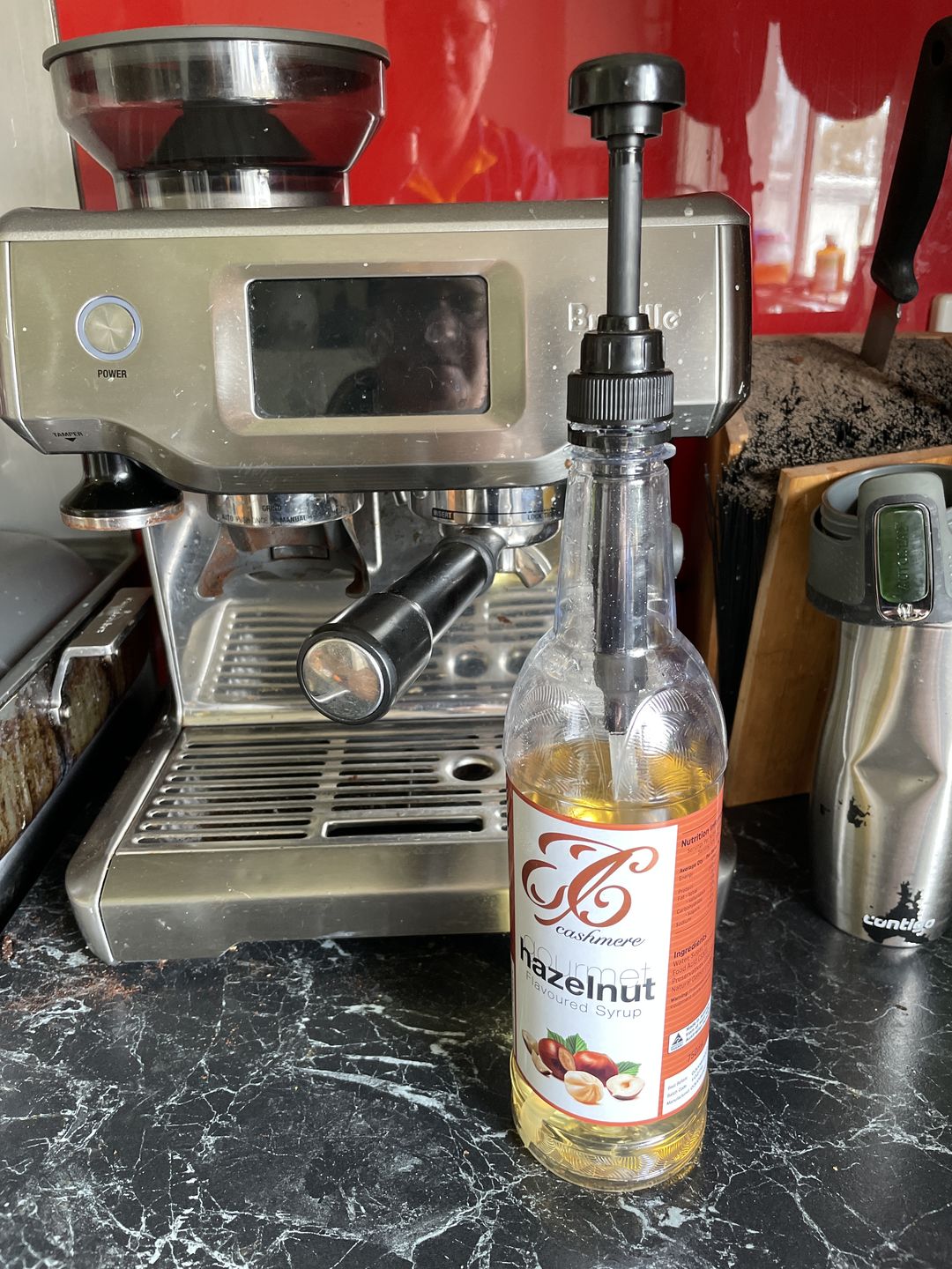 Customer photo review of Hazelnut Coffee Syrup